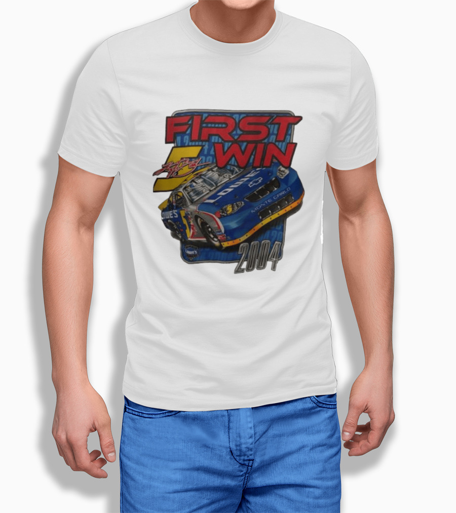 First Win 2004 Jimmie Johnson Lowe's Monte Carlo Hendrick Motorsports T-Shirt