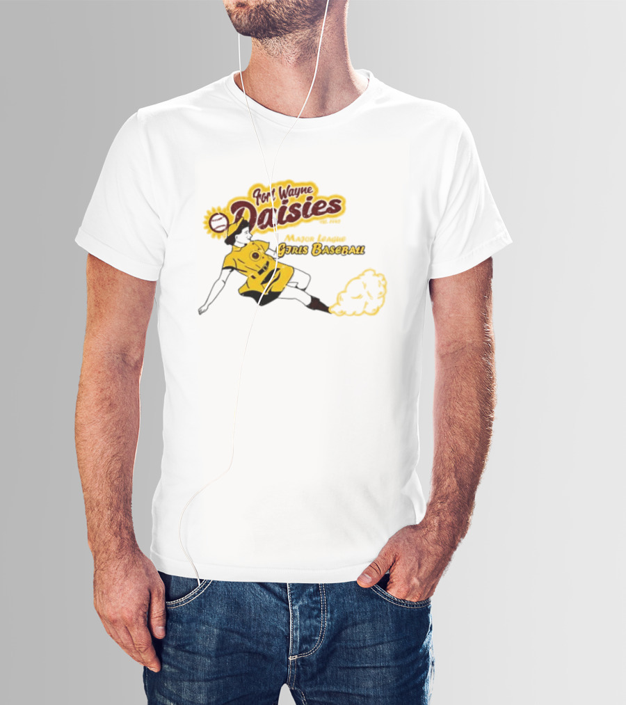 Fort Wayne Daisies Major League Girls Baseball Est 1943 Vintage Style Sportswear T-Shirt