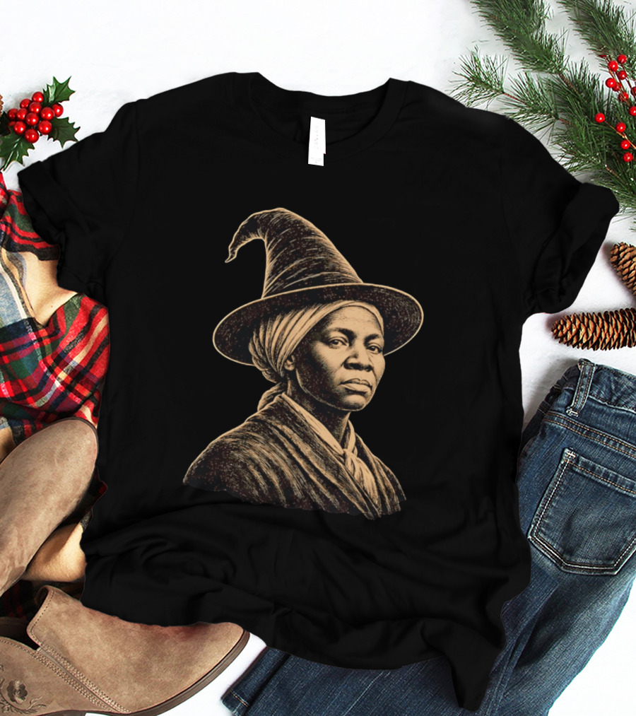 Wizard Hat Harriet Tubman Magic Historical Fusion T-Shirt