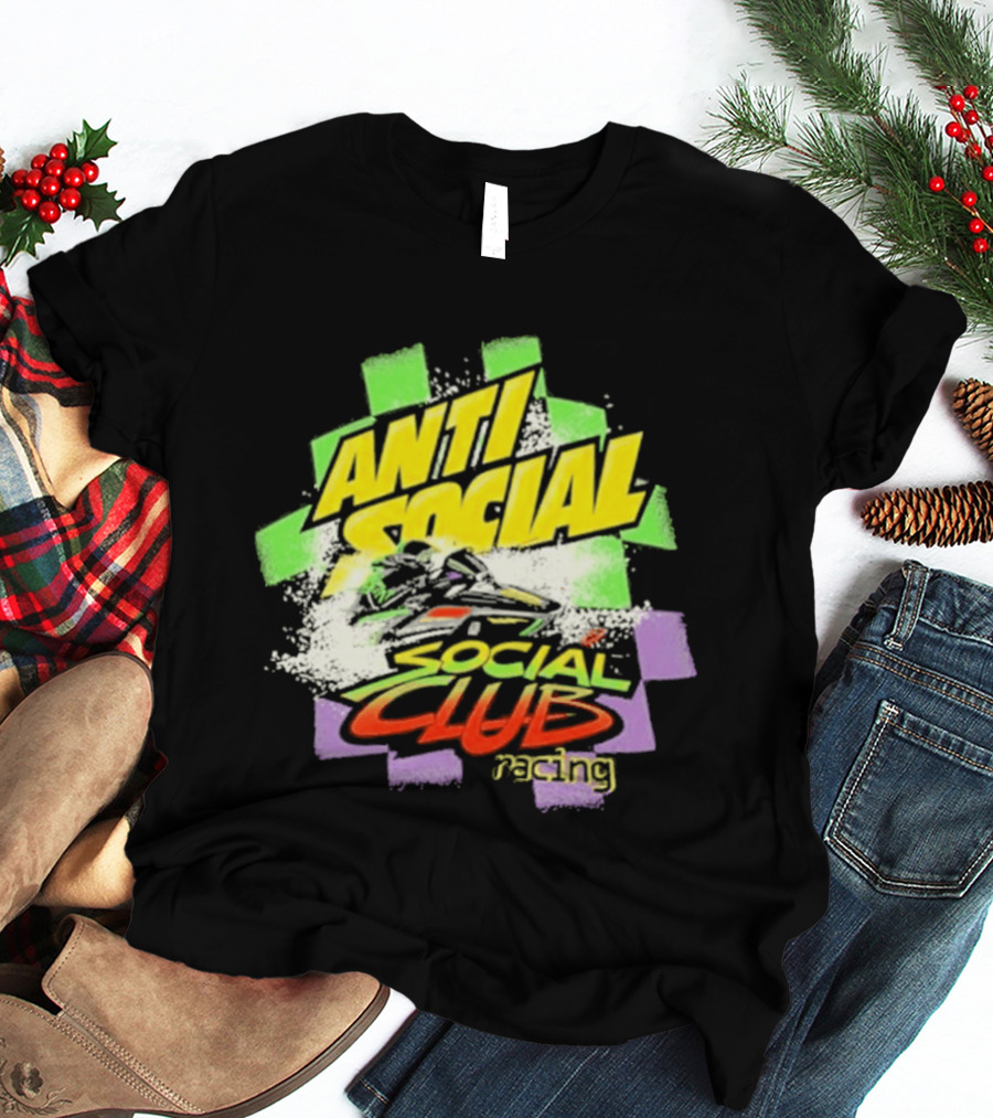 Anti Social Social Club Racing Arctic Snowmobile T-Shirt