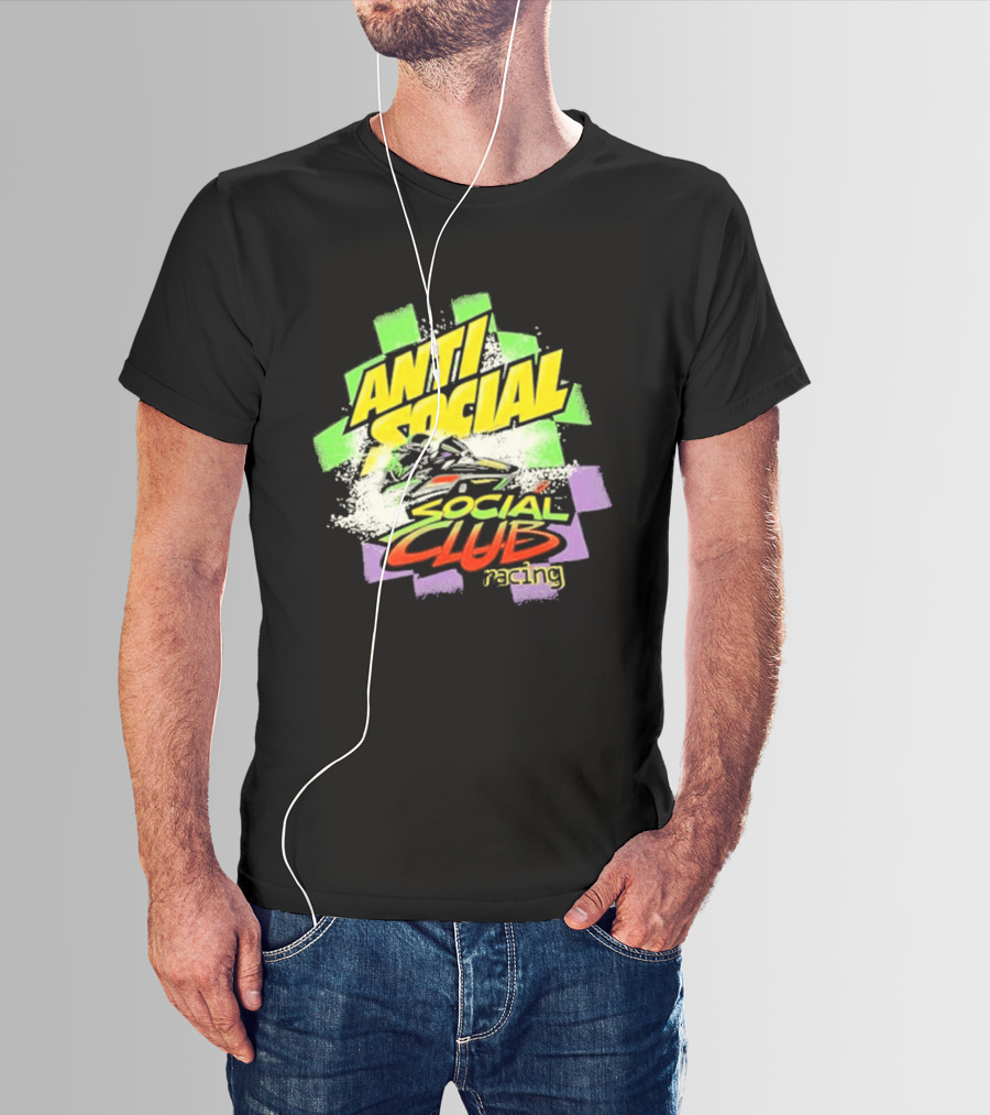 Anti Social Social Club Racing Arctic Snowmobile T-Shirt