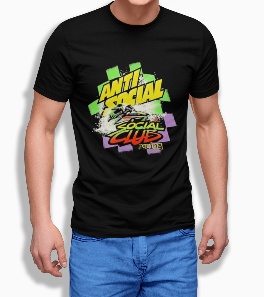 Anti Social Social Club Racing Arctic Snowmobile T-Shirt