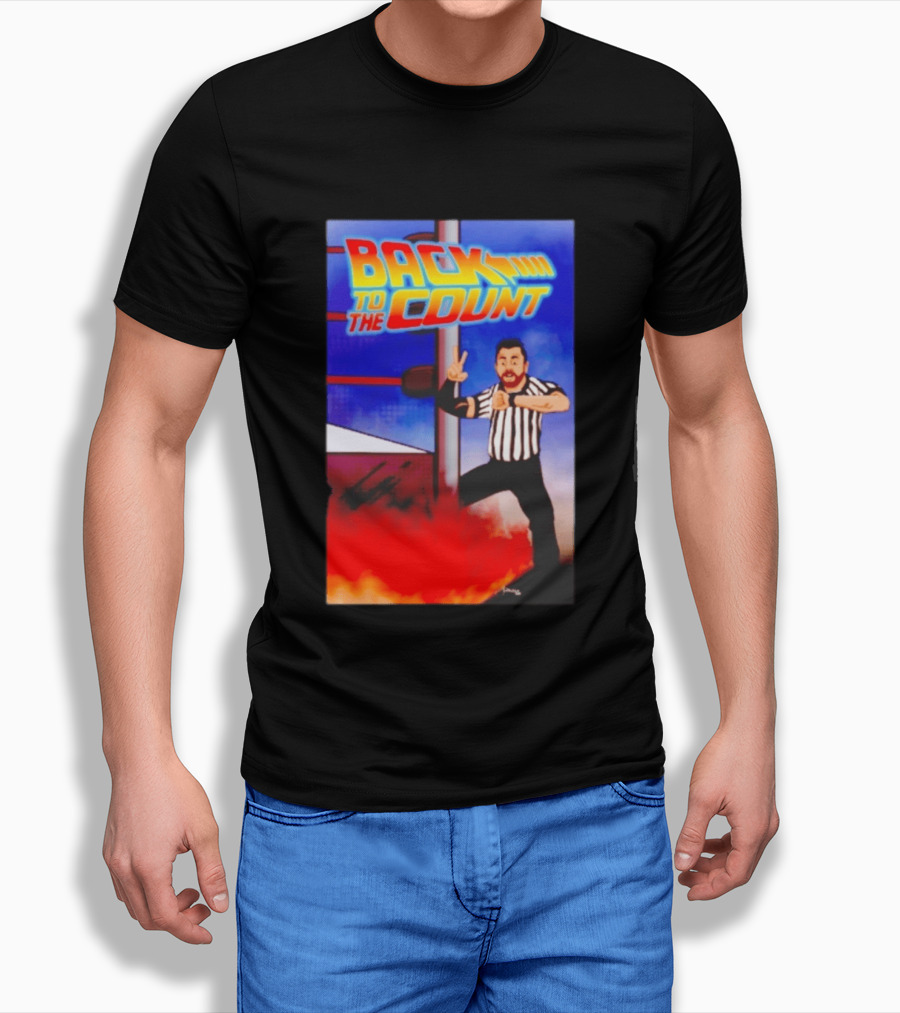 Daniel Spencer Back To The Count Wrestling Referee Nostalgia T-Shirt