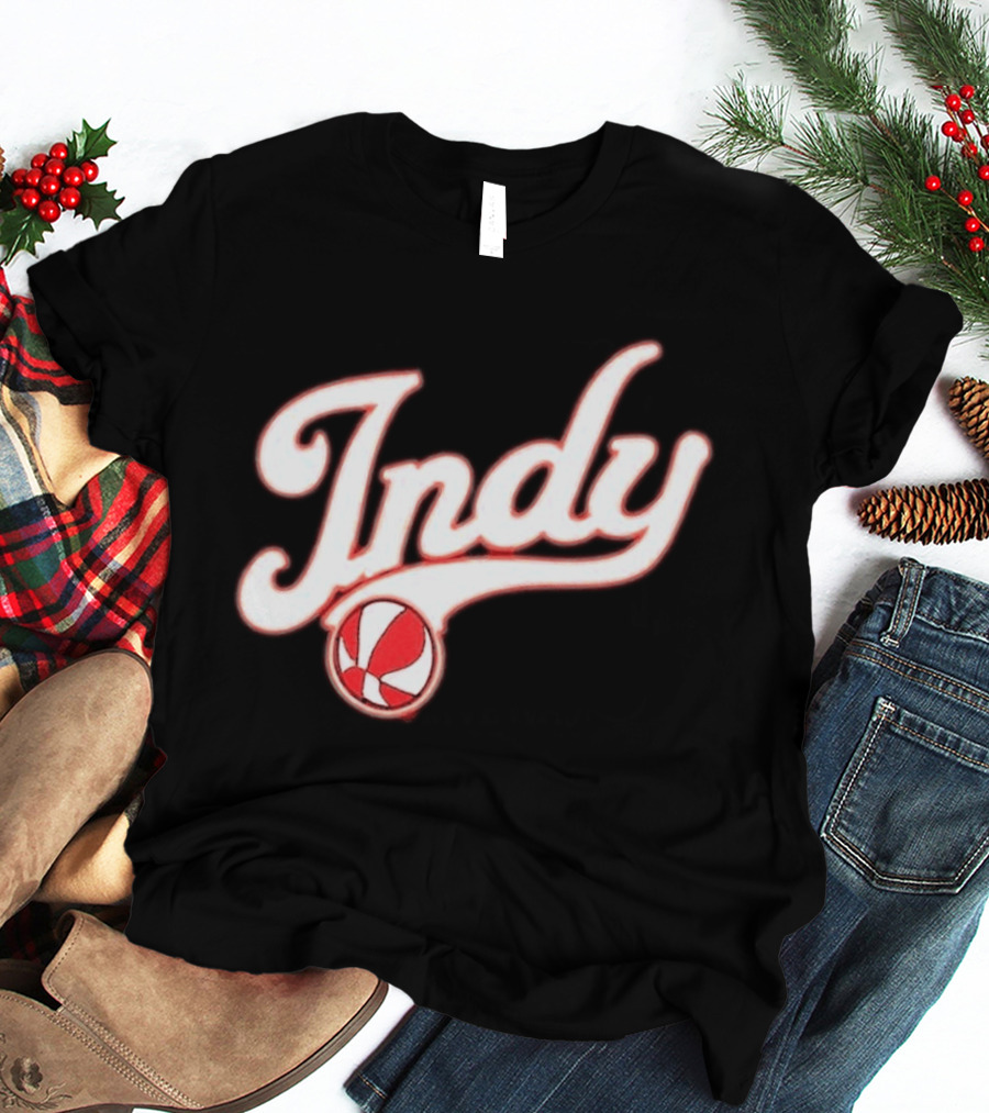 Indy Baseball Red 2023 Casual Classic Sports Style Retro Look T-Shirt