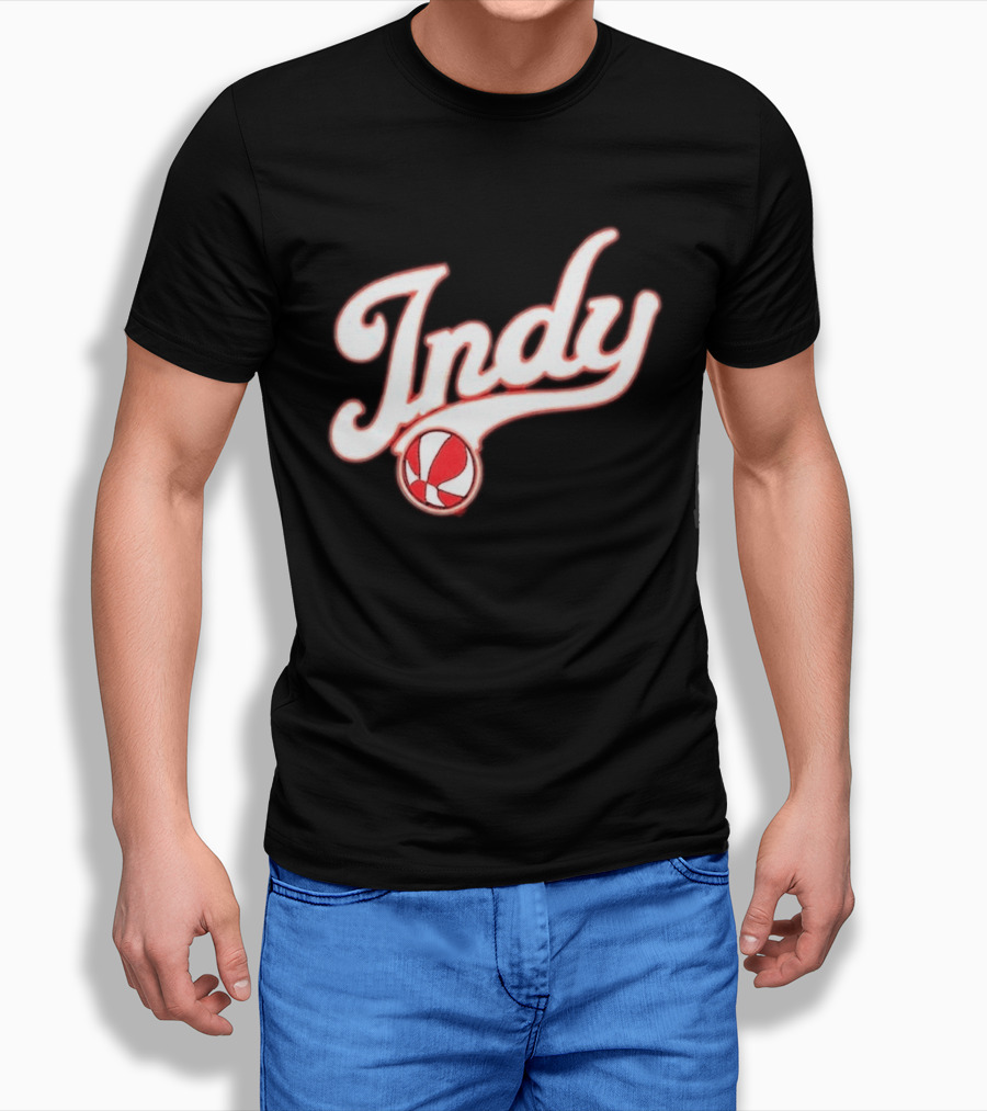 Indy Baseball Red 2023 Casual Classic Sports Style Retro Look T-Shirt