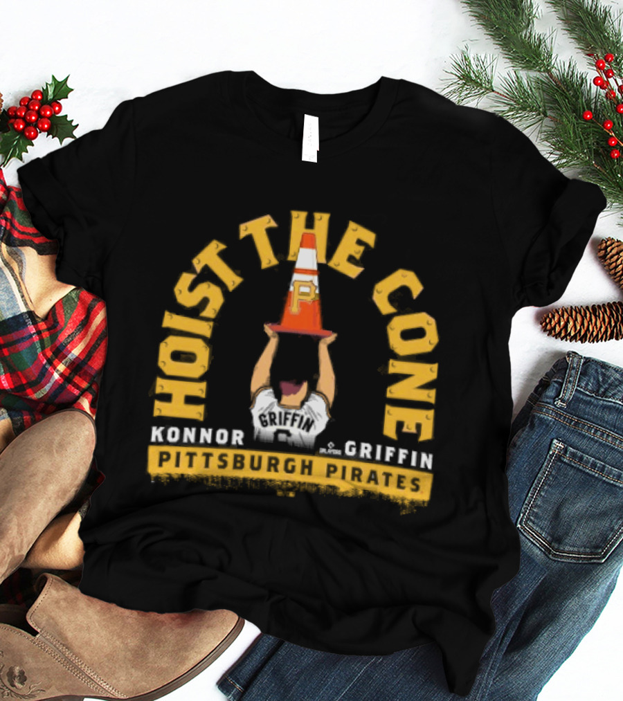 Pittsburgh Pirates Konnor Griffin Hoist The Cone MLB Baseball T-Shirt