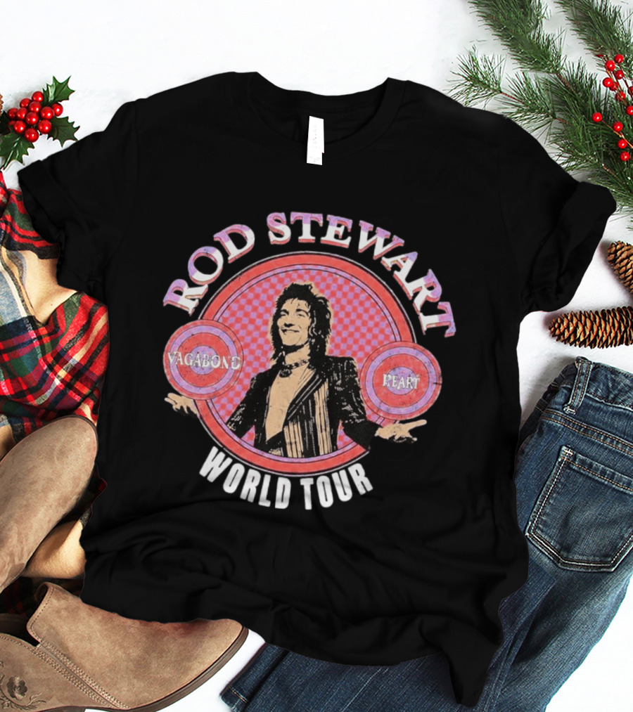 Rod Stewart Vagabond Heart World Tour T-Shirt