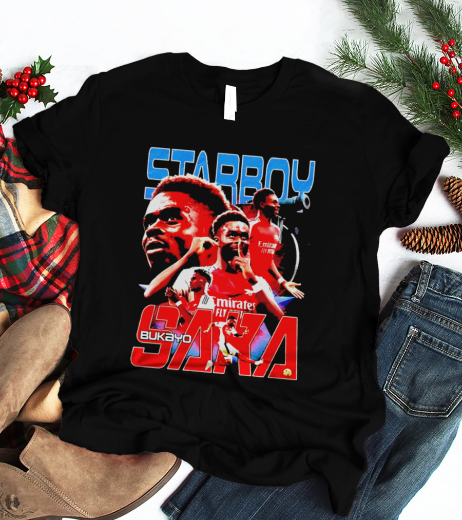 Starboy Bukayo Saka Arsenal Emirates Fly Player T-Shirt