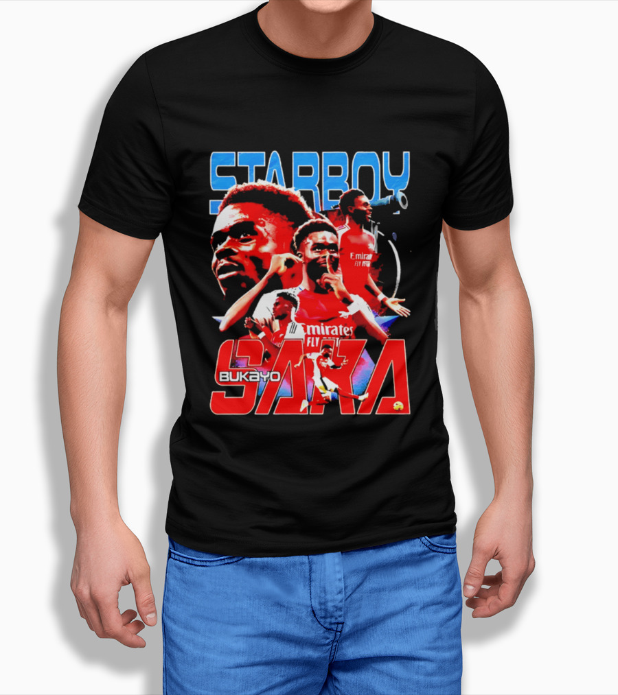 Starboy Bukayo Saka Arsenal Emirates Fly Player T-Shirt