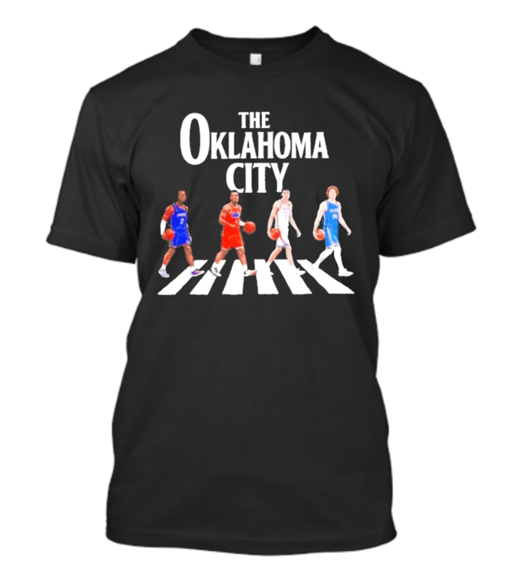 The Oklahoma City Players Abbey Road Basketball T-Shirt