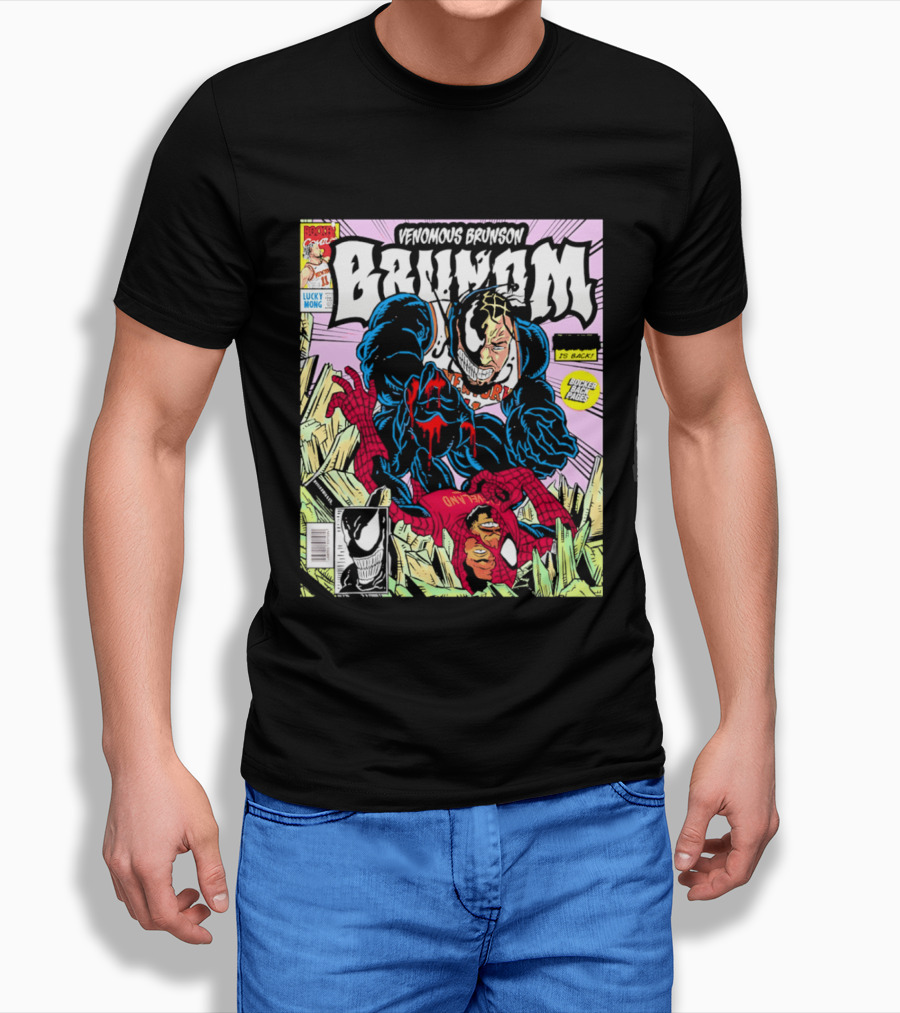 Venomous Brunson Lethal Protector Comic Cover New York Knicks T-Shirt