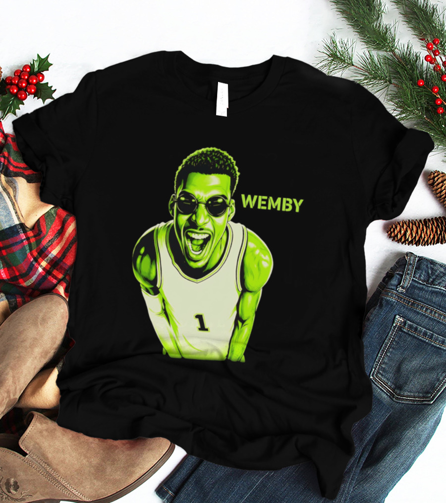 Victor Wembanyama Wemby San Antonio Spurs Alien Basketball Player 1 T-Shirt