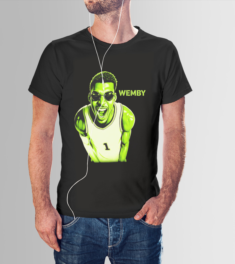 Victor Wembanyama Wemby San Antonio Spurs Alien Basketball Player 1 T-Shirt
