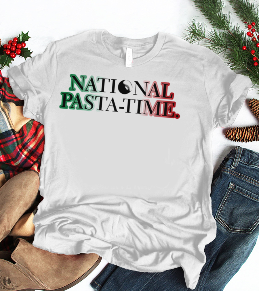 National Pasta Time Italy Flag T-Shirt