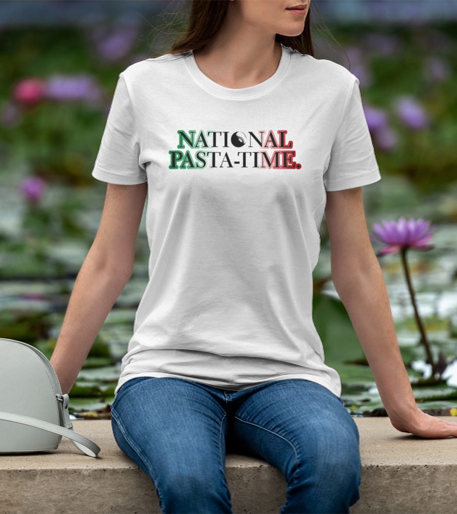 National Pasta Time Italy Flag T-Shirt