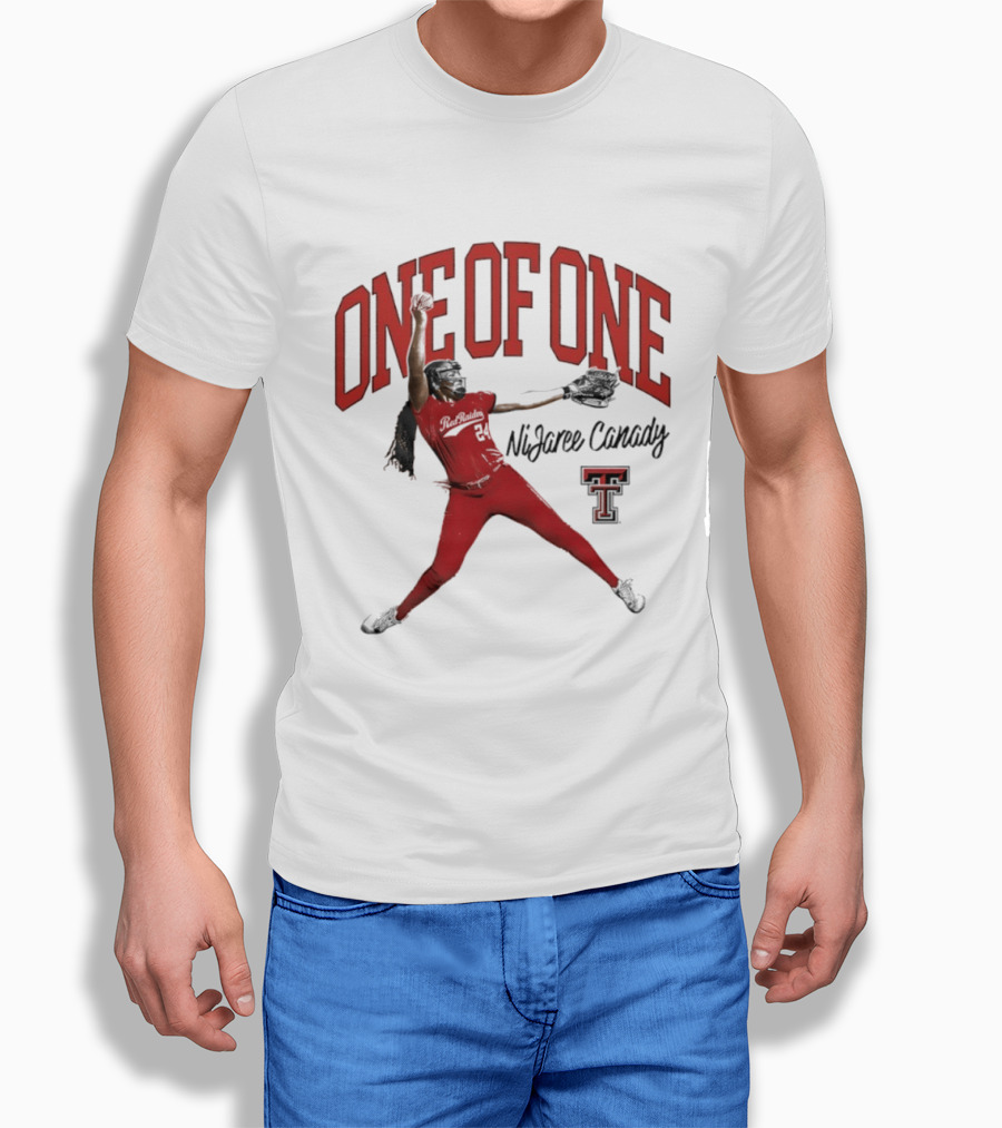 One Of One NiJaree Canady Texas Tech Red Raiders Softball T-Shirt