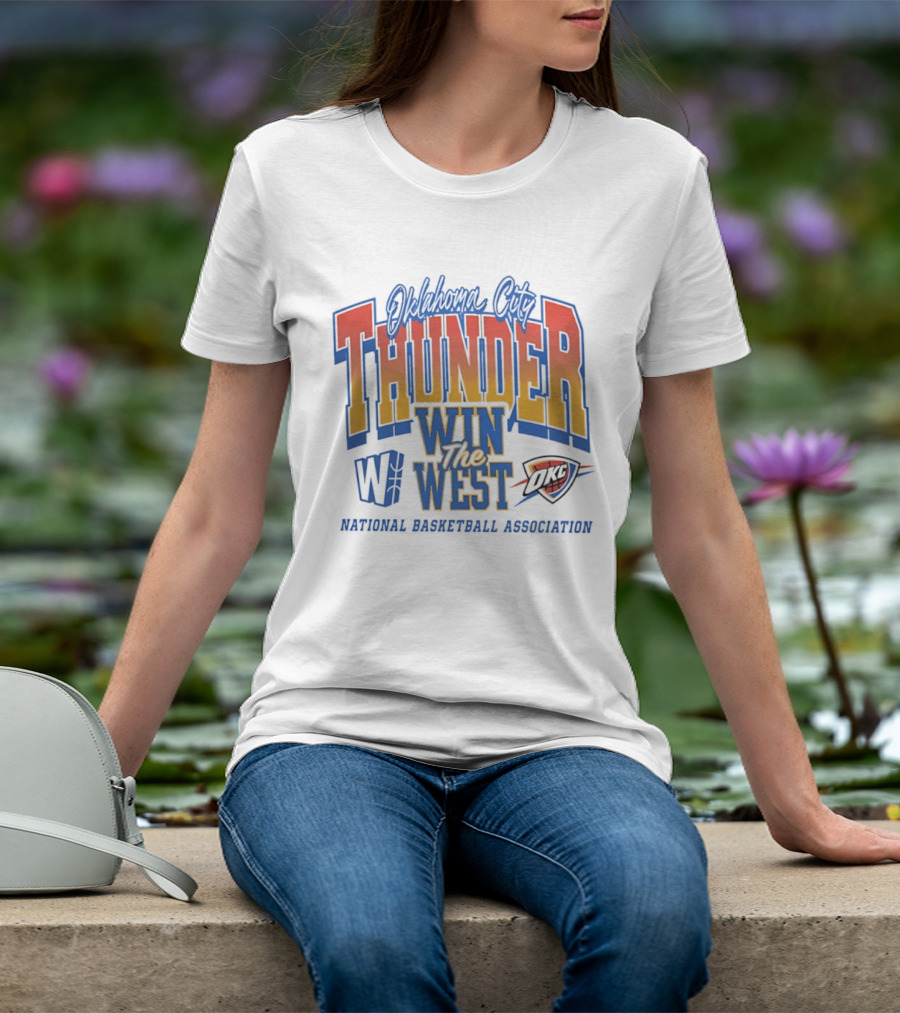 Oklahoma City Thunder Win The West NBA Basketball National Basketball Association OKC T-Shirt