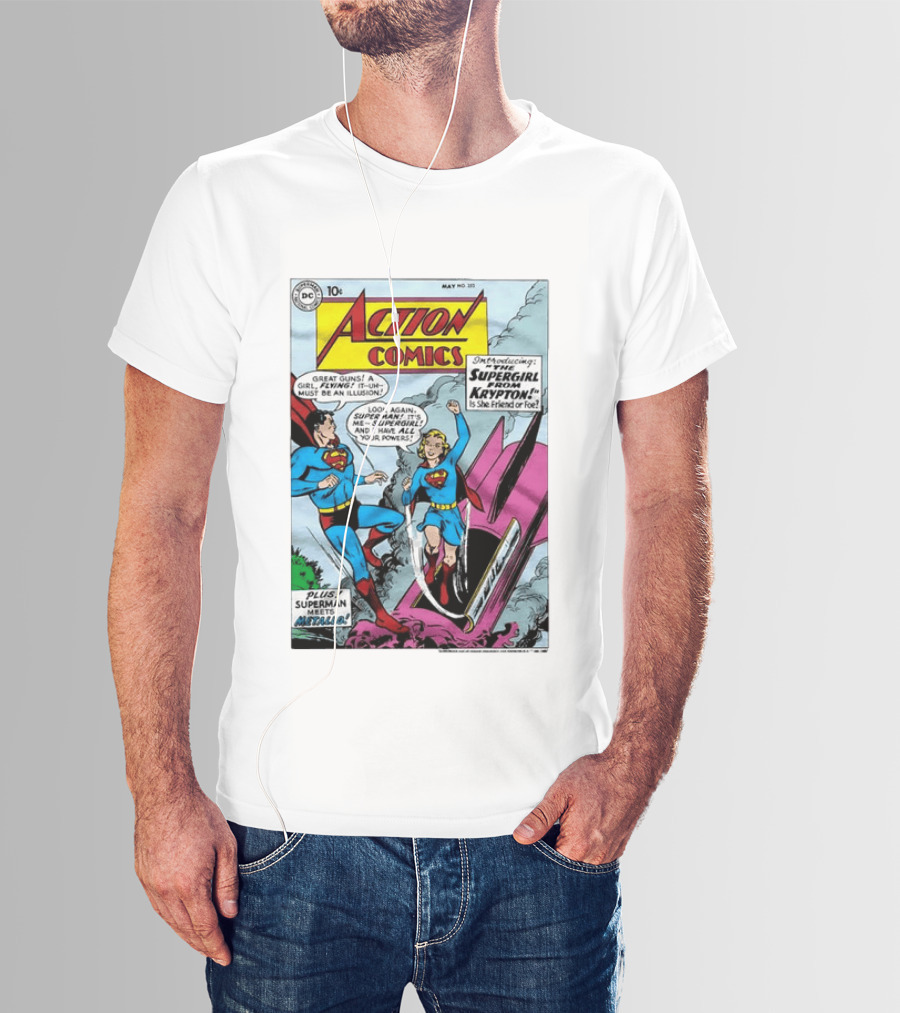 Action Comics 252 Superman Meets Supergirl From Krypton DC Comics 1959 T-Shirt