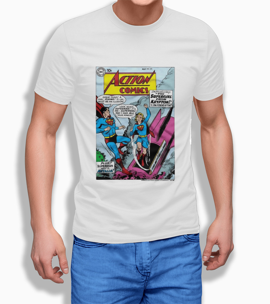 Action Comics 252 Superman Meets Supergirl From Krypton DC Comics 1959 T-Shirt