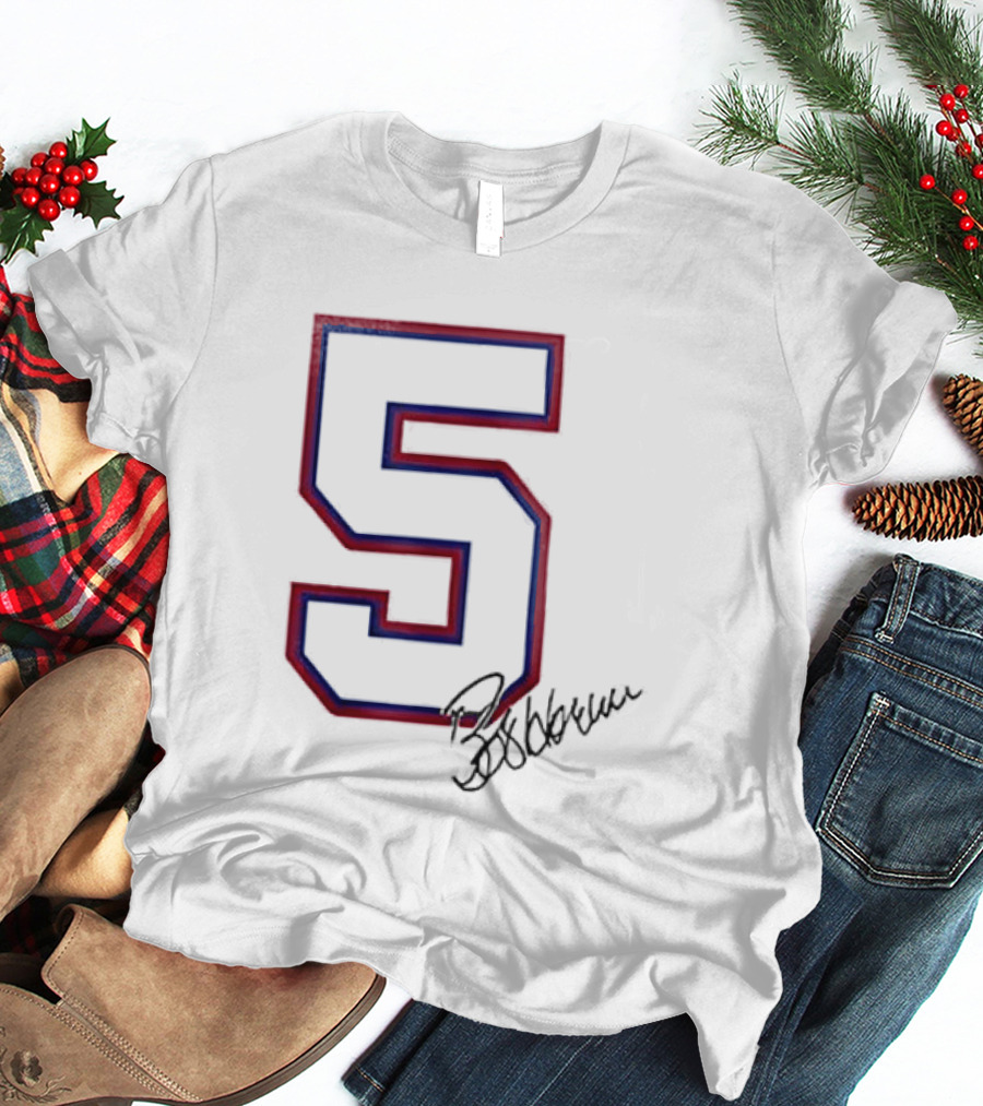 Atlanta Braves Bob Horner Number 5 Signature T-Shirt