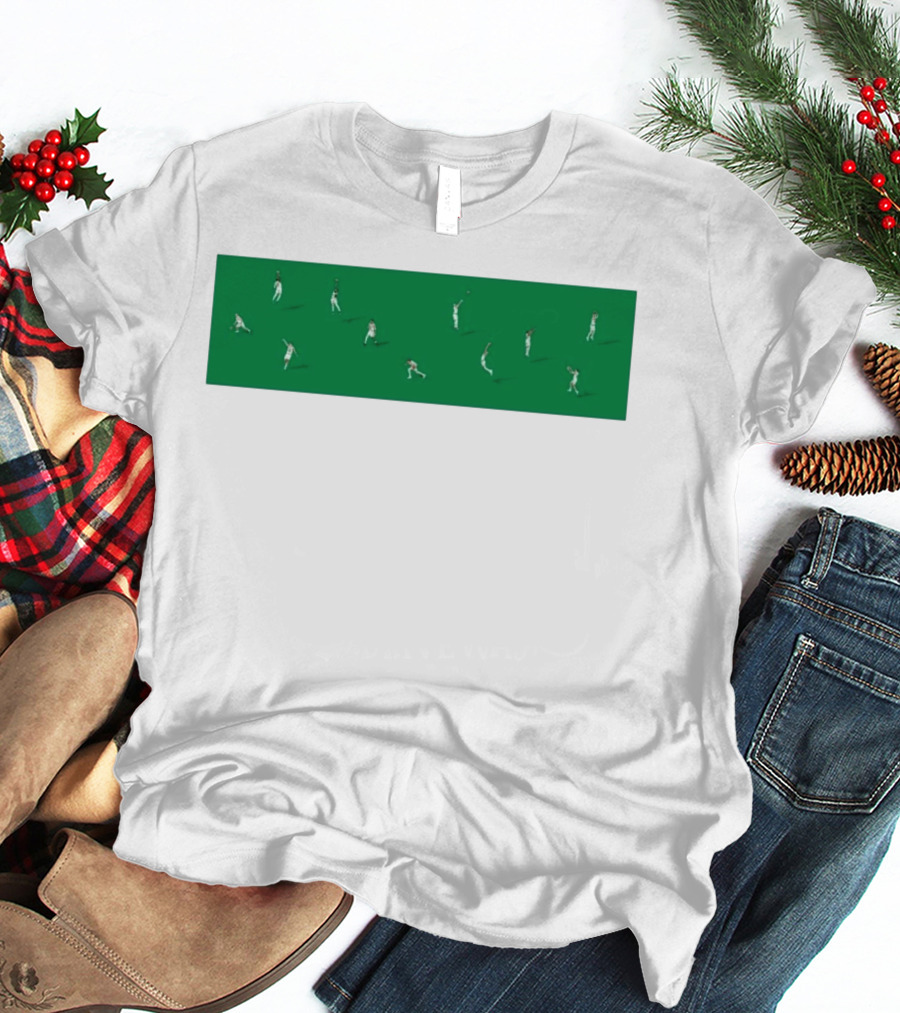 Boston Celtics Minimalist Green Team Players Iconic Moves T-Shirt