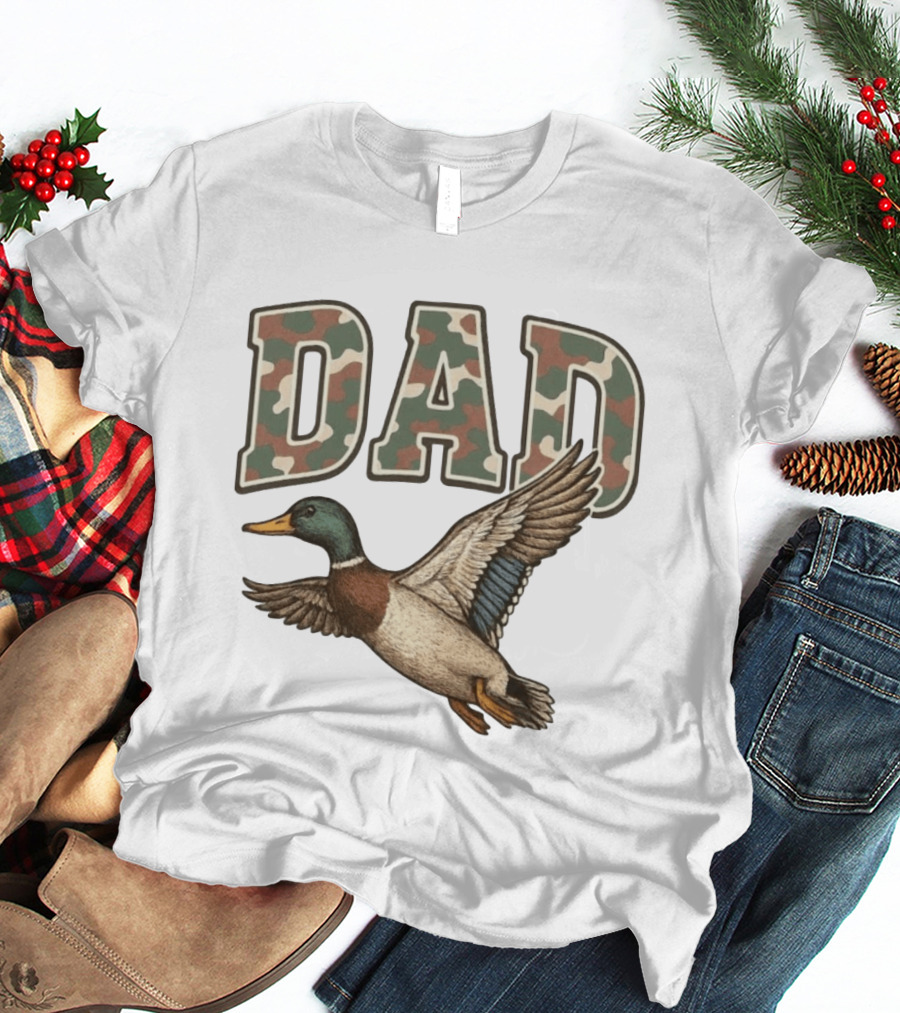Dad Camo Duck Hunter T-Shirt