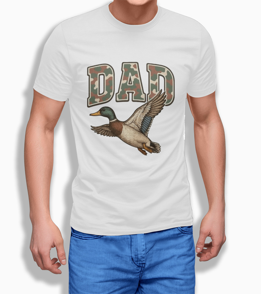 Dad Camo Duck Hunter T-Shirt