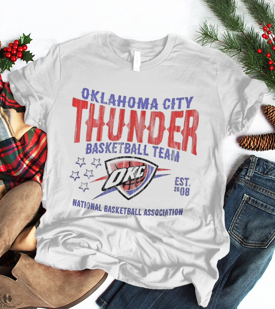 Oklahoma City Thunder Basketball Team National Basketball Association Est 2008 OKC T-Shirt