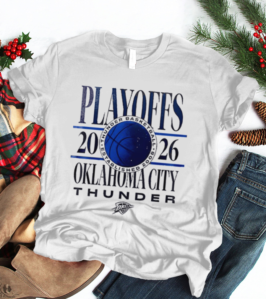 Oklahoma City Thunder Playoffs 2026 Loud City Basketball T-Shirt