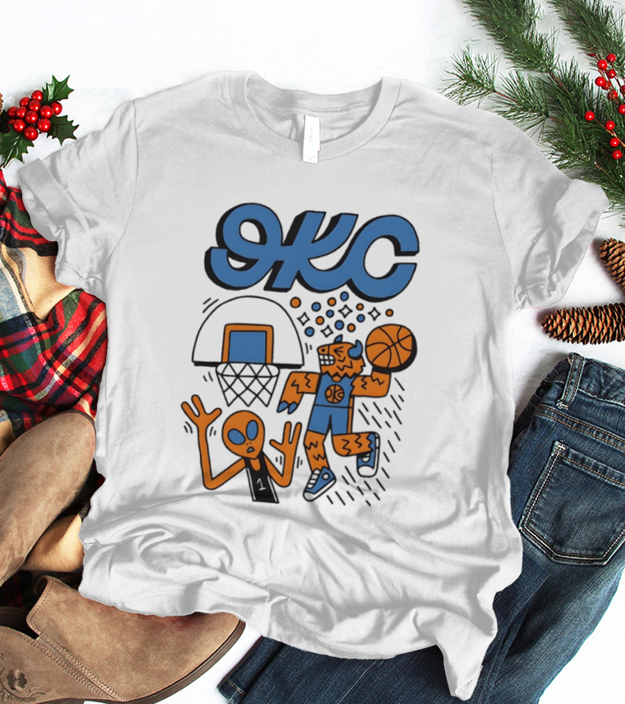 OKC Thunder Rumble Dunk Basketball T-Shirt