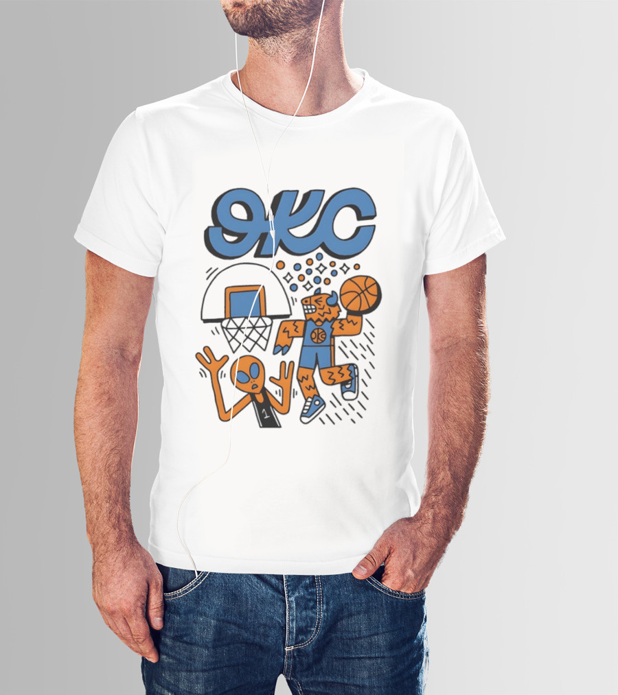 OKC Thunder Rumble Dunk Basketball T-Shirt