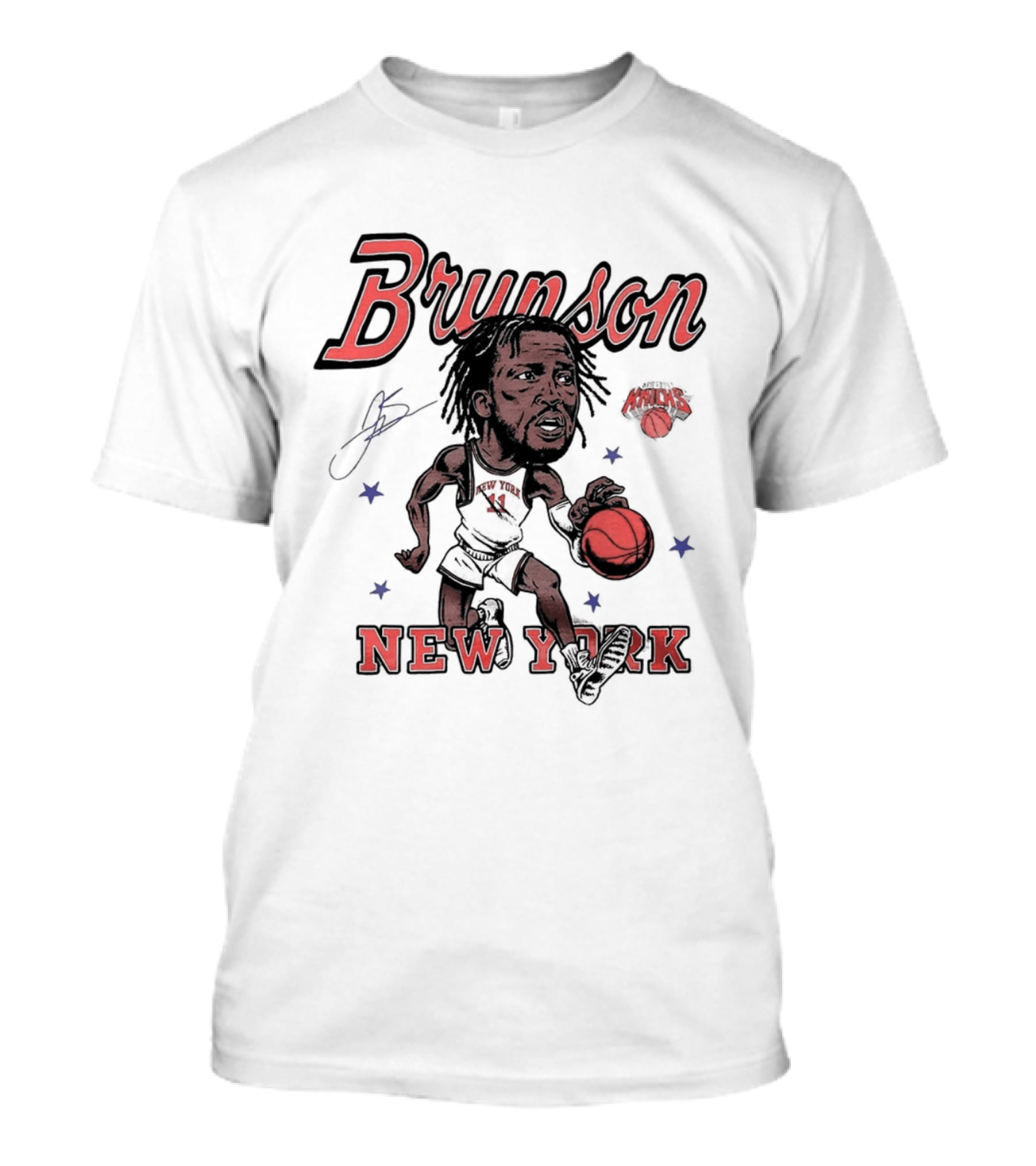 Brunson New York Knicks Basketball Caricature 2026 T-Shirt