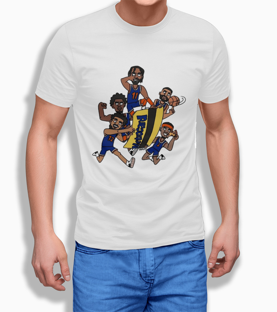 New York Basketball Team Subway Characters With Metocard T-Shirt