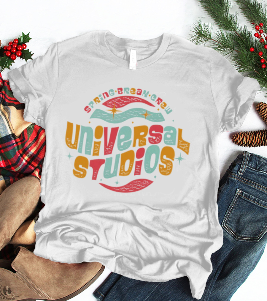 Universal Studios Spring Break Crew Retro Wave T-Shirt