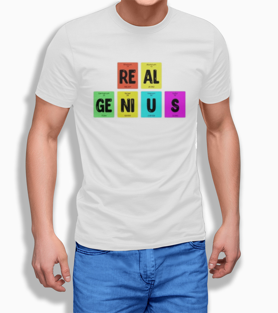 Periodic Table Elements Rhenium Aluminum Germanium Nickel Uranium Sulfur T-Shirt