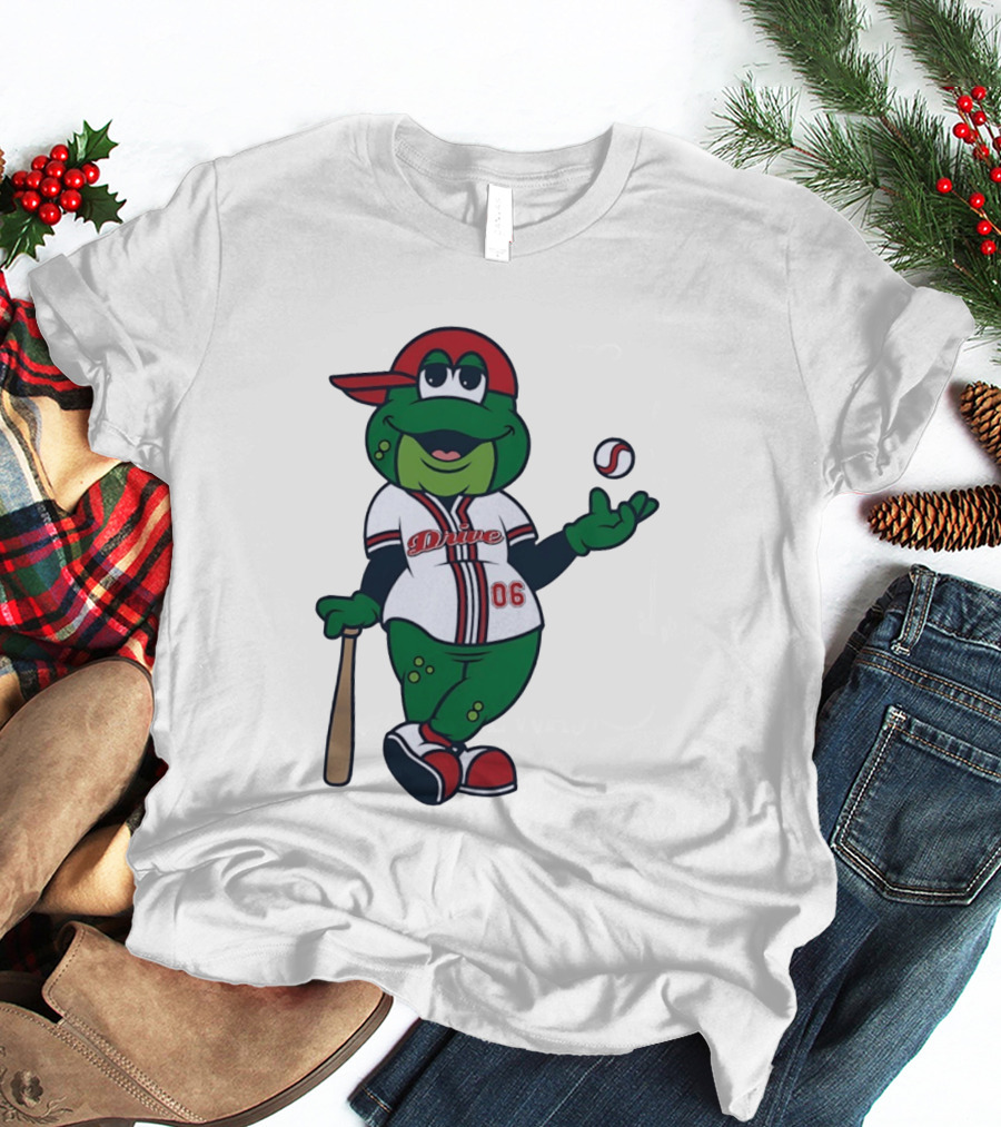 Greenville Drive Reedy Rip'it Frog Baseball Mascot 06 T-Shirt