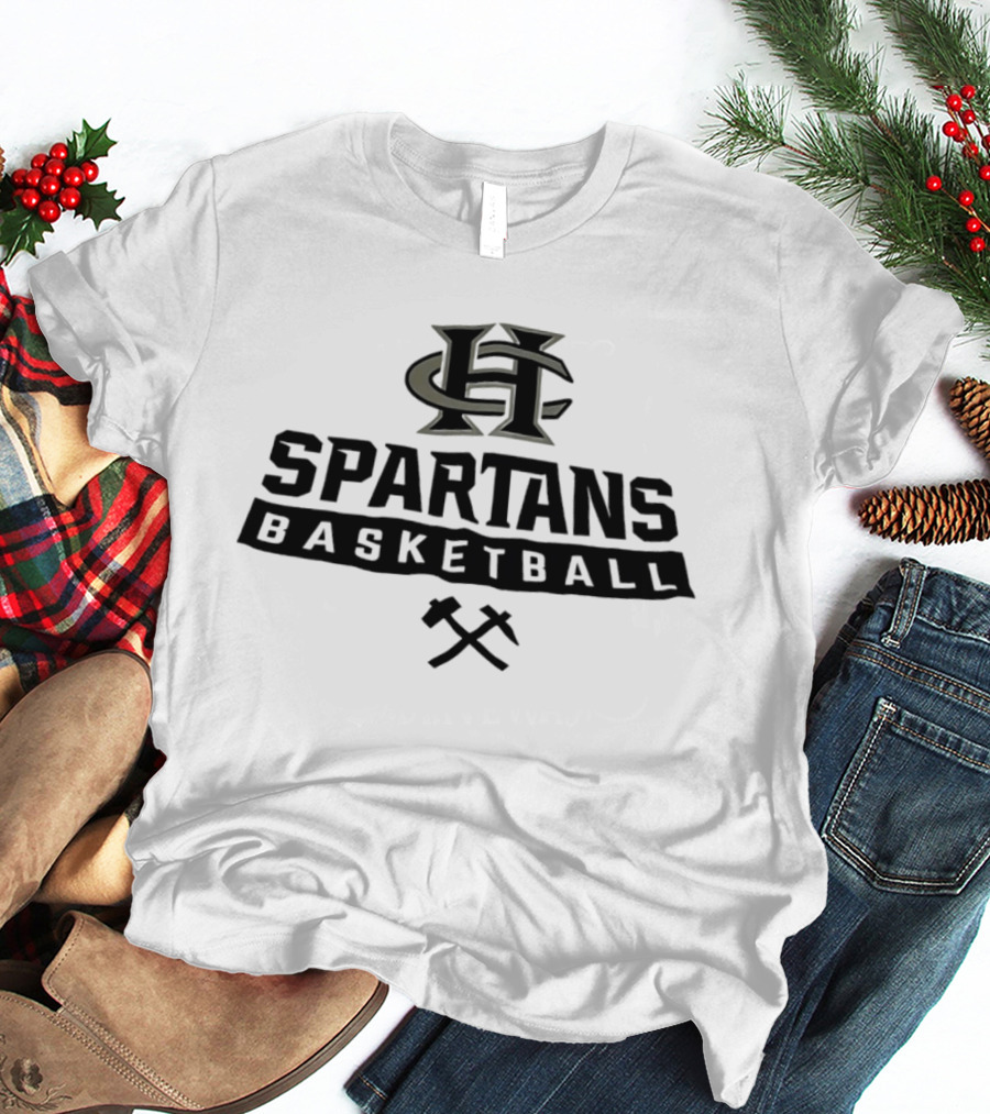 Francis Howell Central Spartans Basketball H C Logo And Crossed Axes T-Shirt