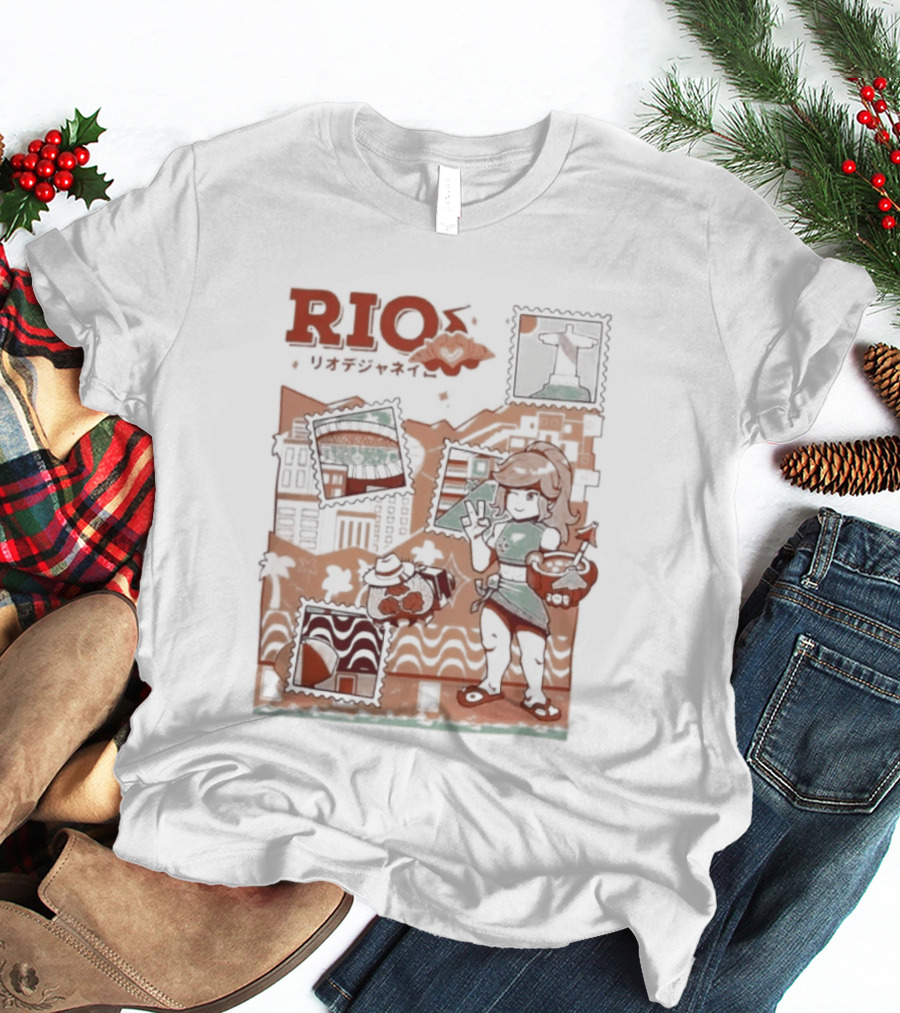 RIO Carnaval Starlight Flip Flops Heyra Vieira T-Shirt