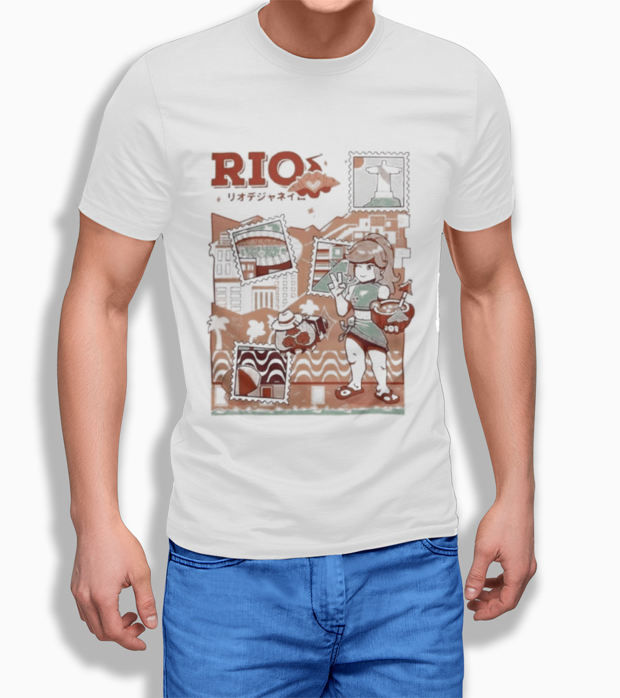 RIO Carnaval Starlight Flip Flops Heyra Vieira T-Shirt