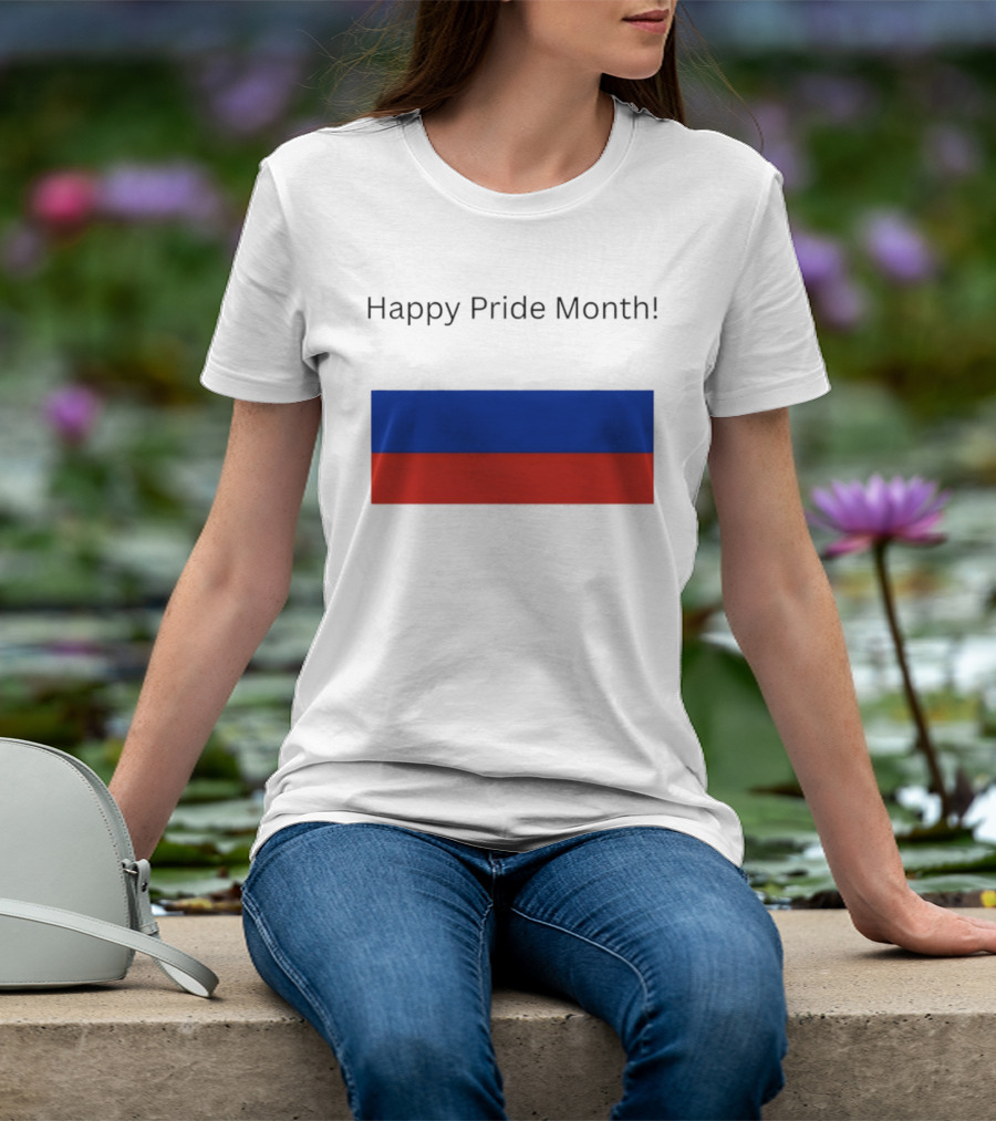 Happy Pride Month Celebration Russia Flag T-Shirt