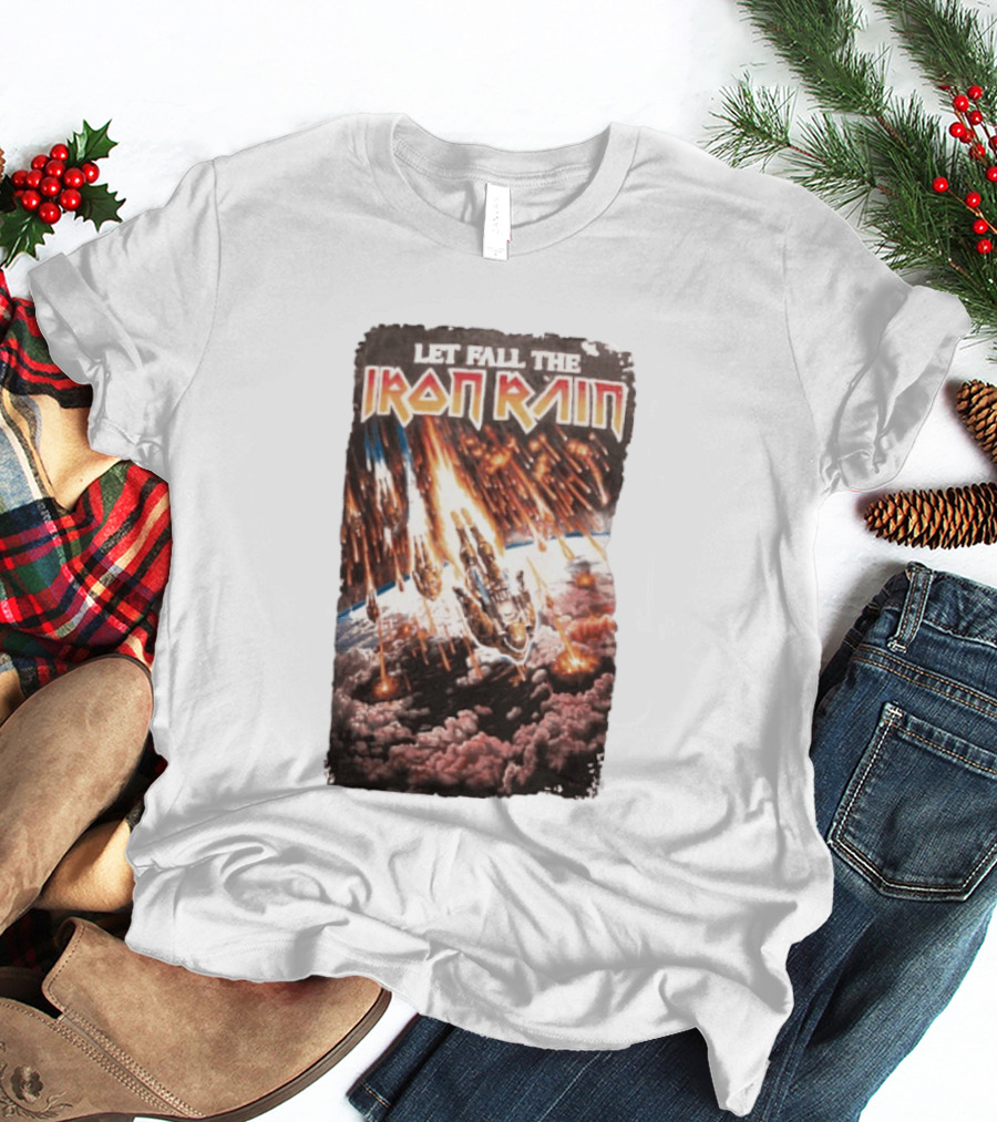 Let Fall The Iron Rain Outer Space Meteor Invasion Explosion T-Shirt