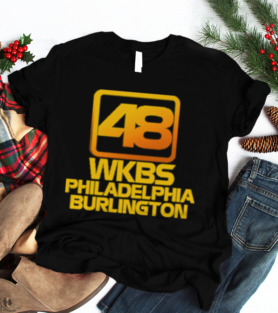 48 WKBS Philadelphia Burlington Vintage Television Broadcast T-Shirt