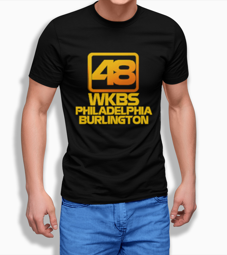 48 WKBS Philadelphia Burlington Vintage Television Broadcast T-Shirt