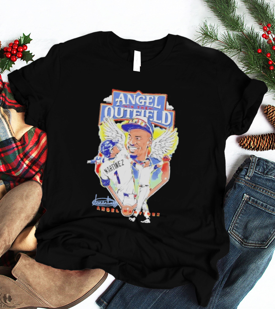 Angel Martinez In The Outfield Cleveland Guardians T-Shirt