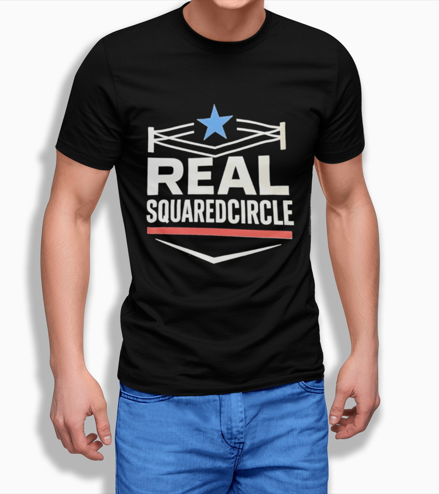 Real Squaredcircle WWE Wrestling Ring Star T-Shirt