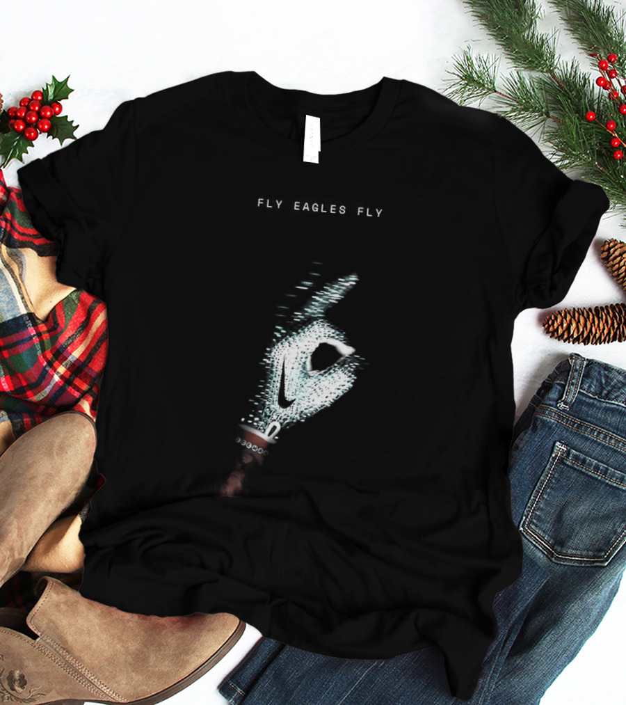 Fly Eagles Fly Philadelphia Eagles X Drake Iceman Diamond Chain Shh T-Shirt