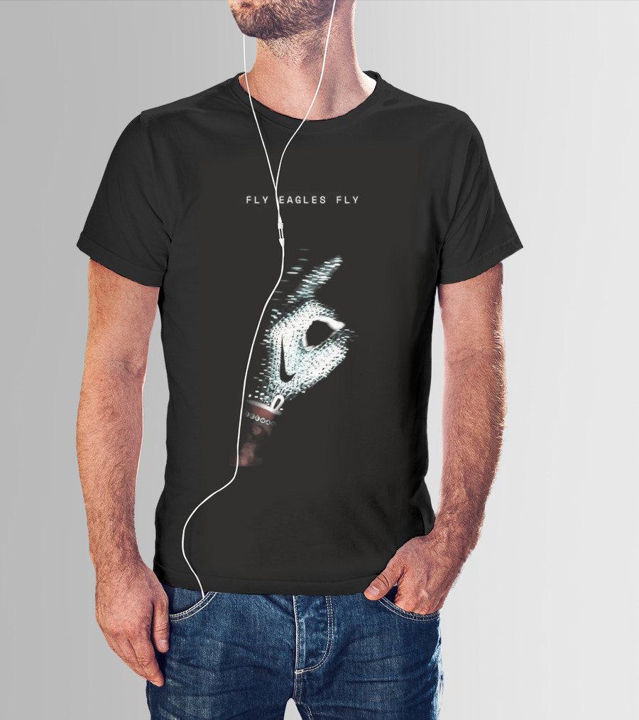 Fly Eagles Fly Philadelphia Eagles X Drake Iceman Diamond Chain Shh T-Shirt