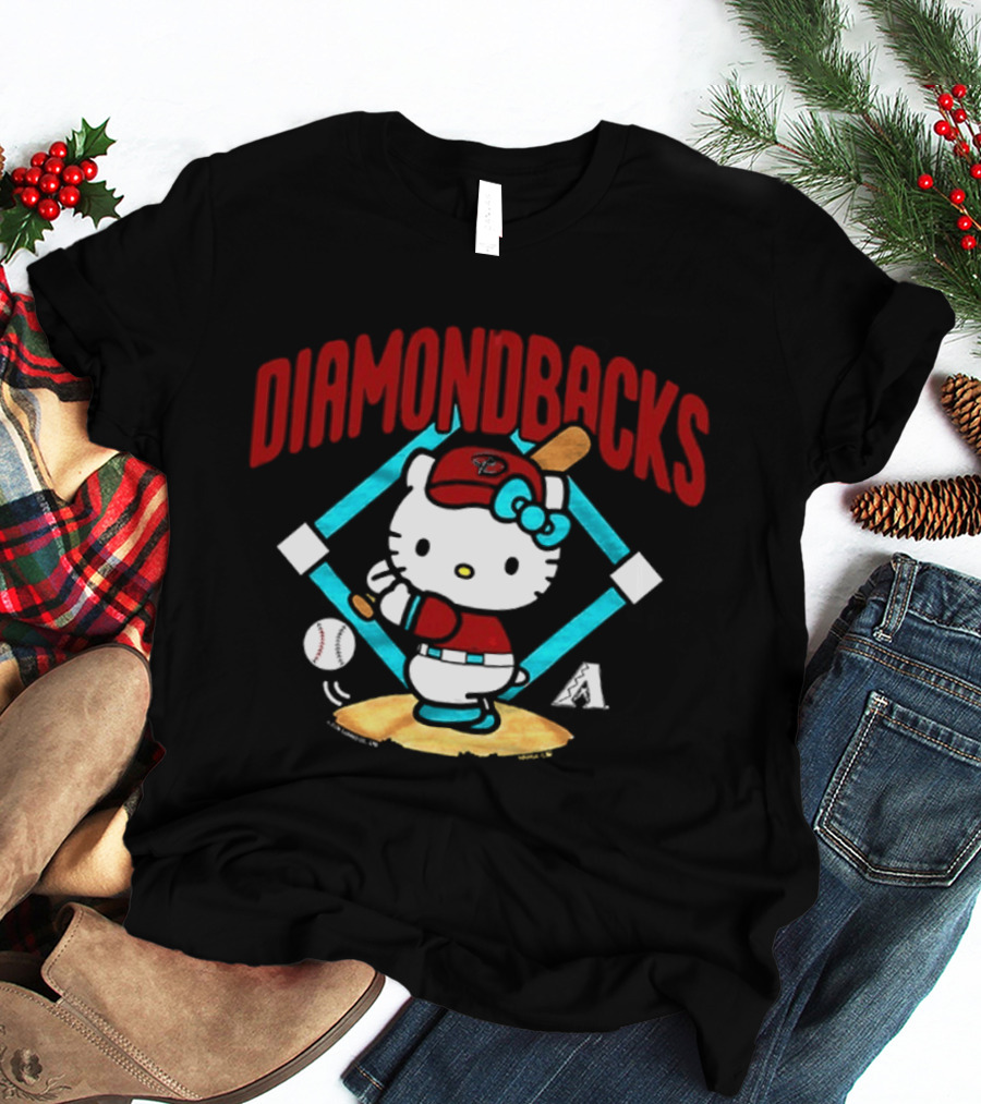Hello Kitty Arizona Diamondbacks Baseball 2026 MLB Diamondbacks T-Shirt