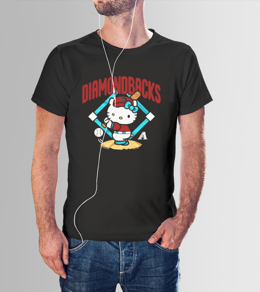Hello Kitty Arizona Diamondbacks Baseball 2026 MLB Diamondbacks T-Shirt