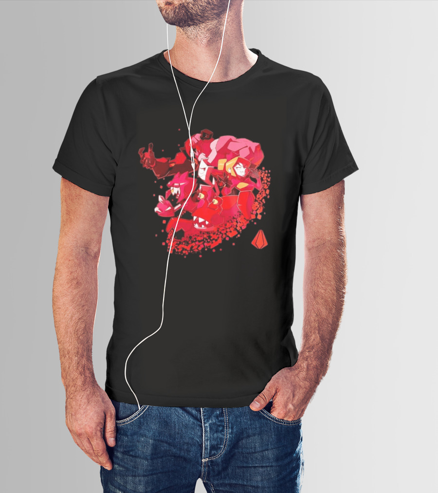 Syntax Gameoverse Characters Explosion Video Game T-Shirt